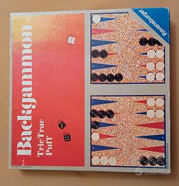 Backgammon vintage Ravensburger CIB completo 1970