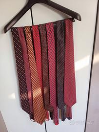 8 cravatte firmate pura seta