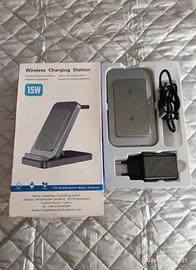 Stazione di Ricarica Wireless 3 in 1 Rapida 15W – 