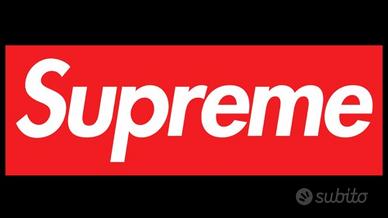 SUPREME Cappello Uomo Nero con logo
