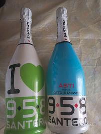 2 bottiglie santero 9-5-8 vino spumante dry 750 ml