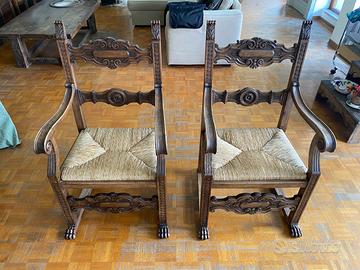 Coppia di sedie “Capitavola”