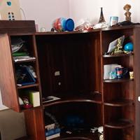 Libreria -scrivania legno teak