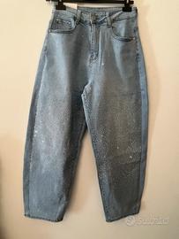 Jeans strass balloon