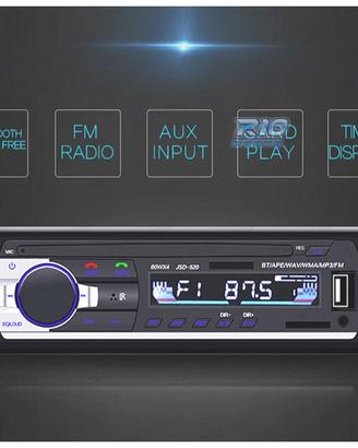 AUTORADIO 1 DIN BLUETOOTH MP3 USB SD AUX