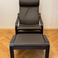 Set poltrona e poggiapiedi Poäng Ikea