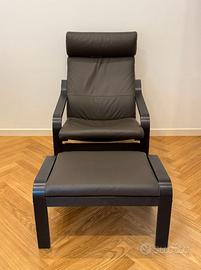 Set poltrona e poggiapiedi Poäng Ikea