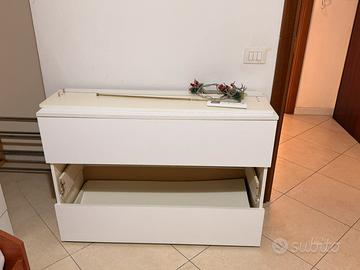 Cassettiera Ikea bianca