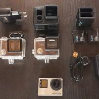 GoPro HERO4 BLACK, 2 batterie orig, LCD BackPac