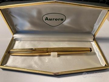Penna stilografica Aurora 98 laminato oro anni '60