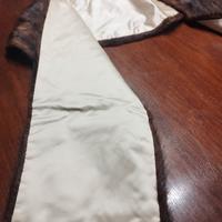 stola/sciarpona in seta e pelo rat muscat