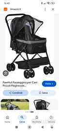 passeggino per cani 