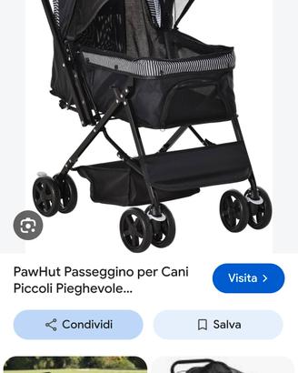 passeggino per cani 