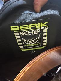 Giacca moto Berik nero/fluo