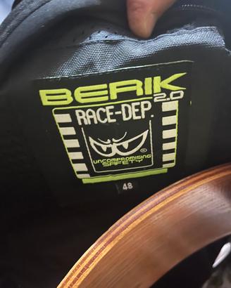 Giacca moto Berik nero/fluo
