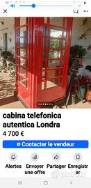 cabina telefonica autentica Londra