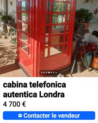 cabina telefonica autentica Londra