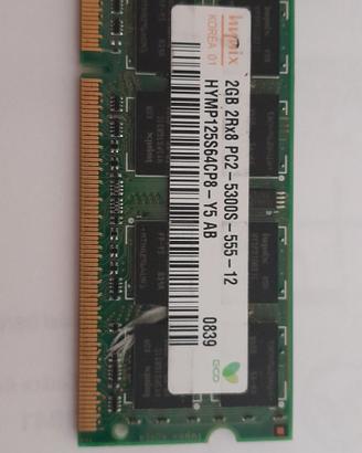 RAM Hynix 2GB DDR2 667MHz PC2-5300S