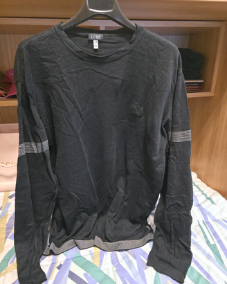 Maglione girocollo Armani Jeans Nero Taglia L