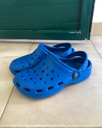 Sabot in gomma blu elettrico Unisex