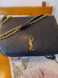 borsa nera in ecopelle