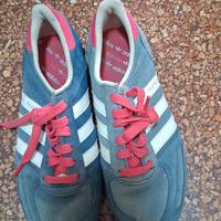 la trainer blu e bianco adidas