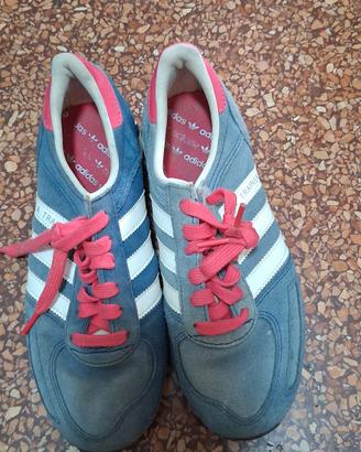 la trainer blu e bianco adidas