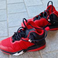 Decathlon Tarmak scarpe bambino num 34 rosso nero