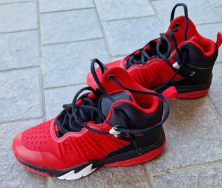 Decathlon Tarmak scarpe bambino num 34 rosso nero