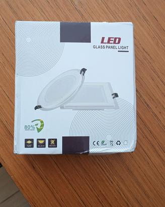 N.10 Faretti LED a incasso tondi in vetro 6W
