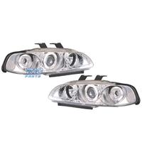 FARI PER HONDA CIVIC 92-95 ANGEL EYES FONDO CROMAT