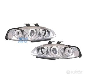 FARI PER HONDA CIVIC 92-95 ANGEL EYES FONDO CROMAT