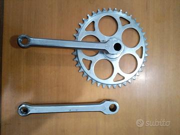 Guarnitura bici d'epoca, acciaio cromato, sistema 