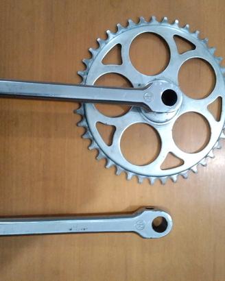 Guarnitura bici d'epoca, acciaio cromato, sistema 