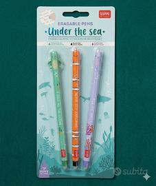 Set 3 Penne Cancellabili Legami Under The Sea
