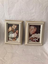 COPPIA QUADRI SAN PIO DA PIETRELCINA