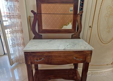 Antica Toeletta Luigi Filippo '800 in Legno Massel