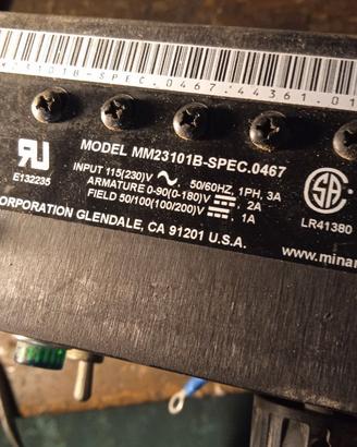 Azionamento Minarik 0.5HP