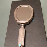 Portacipria e portarossetto d' argento vintage. 