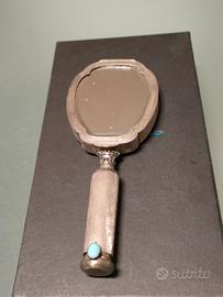 Portacipria e portarossetto d' argento vintage. 