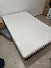 Rete e materassi come nuovi piazza e mezza