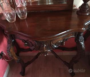 Consolle antica in noce