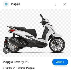Piaggio Beverly 310 NUOVO euro 5 - PERMUTE
