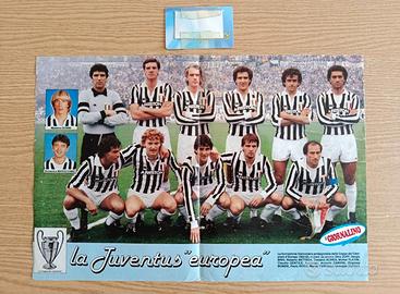 Poster la Juventus "Europea" 1982/83 il Giornalino
