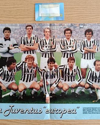 Poster la Juventus "Europea" 1982/83 il Giornalino
