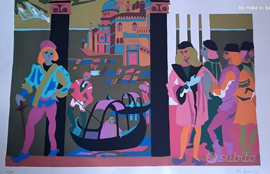 Serigrafie Philippe Artias: "Omaggio a Carpaccio"