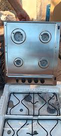 Piastra ignis 4 fuochi acciaio inox