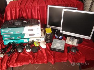 lotto componentistica ed accessori per computer