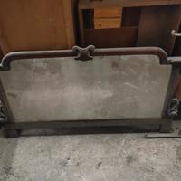 cornice in legno antica con specchio 
