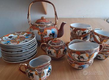 Servizio da tè/caffè vintage giapponese "Eggshell"